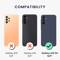 Husa de Protectie Matte TPU, Vafy, pentru Samsung Galaxy A15, Protectie Camera, Antisoc, Antizgariere, Antialunecare, Acoperire Completa, Roz