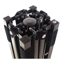 Cadru Metalic pentru Cort Pavilion, Vafy, Pliabil de tip Pavilion, Fara Prelata/Unelte, Deschidere Tip Armonica, 4.3 x 2.9 x 2.7 m, Negru