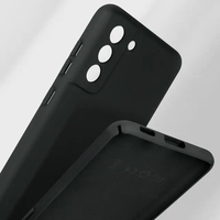 Husa protectie Vafy pentru Samsung S21 FE Liquid Silicone Negru