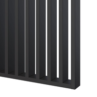 Riflaj perete despartitor MDF, LDA PREMIUM, Negru, 275x58 cm