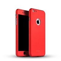 Husa Apple iPhone 6/6S Plus IPAKY Full Cover 360 Rosu + Folie Cadou