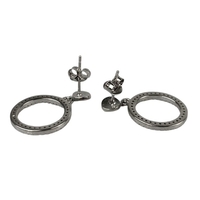 Cercei Argint 925 Cerc cu Minizirconii, 2.91 g