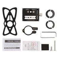 Suport de telefon pentru bicicleta/motocicleta/scuter/trotineta, GUB G-85SL Negru