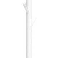 VASAGLE Cuier pentru haine, din lemn masiv, tip pom, cu 8 carlige, baza patrata, 175cm, alb