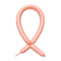 Baloane de Modelaj, Flippy, Set 50 bucati, Model Standard, din Latex, 30 x 1.5 cm, 1.8 g per unitate, pana la 150 cm, Portocaliu