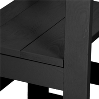 Turn de invatare inaltator multifunctional din lemn, platforma reglabila pe 3 inaltimi, 90x39x44 cm, negru