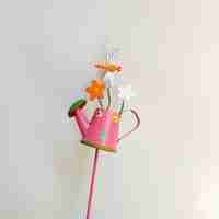Set 3 Decoratiuni de Gradina, Flippy, Model Stropitoare, din Fier, 28 x 5 cm, Multicolor