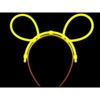 Cordeluta Decorativa, Flippy, din Plastic, Fluorescenta, Accesoriu Petrecere, Galben