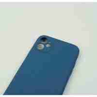 Husa protectie, Vafy, compatibila cu Apple iPhone 12 Pro Liquid Silicone Albastru inchis