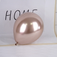 Set 12 Baloane, Flippy, din Latex Chrome, 30 cm, Sampanie
