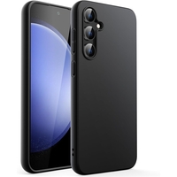 Husa de Protectie Matte TPU, Vafy, pentru Samsung Galaxy S23 FE 5G, Protectie Camera, Antisoc, Antizgariere, Antialunecare, Acoperire Completa, Negru