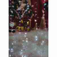 Instalatie Craciun, Tip Perdea, IP44, 2 m x 2 m, 240 LED-uri, Alb rece, 8 jocuri de lumini, Transformator, Interconectabila, Prelungitor 5 m inclus, Fir transparent, Interior/ Exterior, Vafy