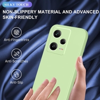 Husa de Protectie Matte TPU, Vafy, pentru Xiaomi Redmi 12 Pro, Protectie Camera, Antisoc, Antizgariere, Antialunecare, Acoperire Completa, Verde