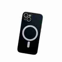 Husa MagSafe pentru Apple iPhone 12 Pro, Silicon, Protectie pentru camera, Magnetica, Incarcare Wireless, Vafy, Negru