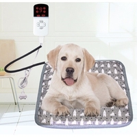 Patura electrica pentru animale de companie cu tub anti-muscatura, perna pentru caini, 45 x 45 cm, 28 W, 9 trepte de reglaj perna pentru pisici, anti-alunecare, gri-When upgrading the full steel pipe to European regulations; Width: 45X45cm