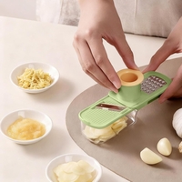 Razatoare Manuala, Vafy, cu Recipient de Stocare, pentru Legume, din Plastic si Otel Inoxidabil, Multifunctionala, Verde