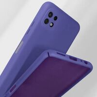 Husa protectie Vafy pentru Samsung A22 5G Liquid Silicone Mov