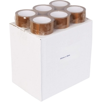 Set 36 Role Banda Adeziva, Low Noise, 5cm x 66 m, Ambalare Colete/Pachete, Maro