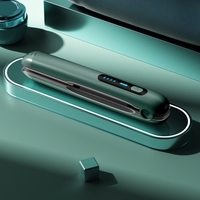 Placa de Par fara Fir, Vafy, Adaptor Tip C, 4 Trepte de Temperatura, Tensiune 5V, Capacitate Baterie 5000 mAh, Indreptat, Ondulat, 23.5x3.3x4.5 cm, Verde