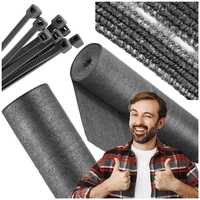 Plasa umbrire si intimitate pentru gard, 1.5m latime, 10m lungime, 185g densitate 95%, antracit deschis