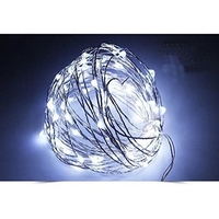 Instalatie de Craciun Liniara, Vafy®, Tip Liniara, Fir Cupru, 8 Jocuri de Lumini, cu Telecomanda, 5 m, 50 Led-uri, Alimentare USB, 4.5V, Alb Rece