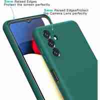 Husa de Protectie, Vafy, pentru Samsung Galaxy S24 FE, Liquid Silicone, cu Microfibra pe Interior, Protectie Antisoc, Compatibil Incarcare Wireless, Verde