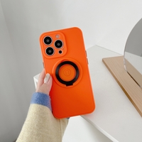 Husa protectie Vafy compatibila cu Apple iPhone 13 Mag Safe Silicone Portocaliu