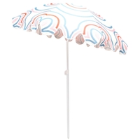 Umbrela de plaja 160 cm cu structura metalica, inclinare reglabila, husa transport, multicolor