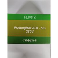 Prelungitor, Vafy, cauciuc, 220 volti, 5 metri, fir alb