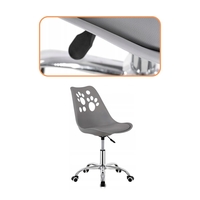 Scaun birou ergonomic, cu sezut din spuma, reglabil pe inaltime, maxim 120 kg, 90x49x48 cm, gri