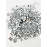 Beteala Craciun, Flippy, argintiu, marimea: 2 m x 11 cm x 9 cm material:folie PVC, interior/exterior