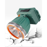 Lanterna LED de Montat pe Cap, Vafy, cu Raza Lunga de Zoom, Reincarcabila USB, Far Telescopic, Rezistent la Apa, Reglabil, pentru Pescuit in Aer Liber, Camping, Lumina Puternica, Lanterna, 10.5x8x6.5 cm, Verde Inchis