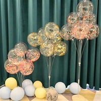 Suport pentru Baloane, Flippy, cu Trei Straturi, pentru 7 Baloane, 1.3 m, Transparent