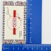 Martisor Traditional Bratara Norocoasa, Jolie, Model Traditional, Bratara Martisor pentru Copii, din Plastic/Textil, Snur Alb/Rosu