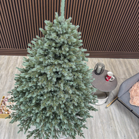 Brad artificial Christmas Deluxe by Sersimo, Alaska Select verde argintiu, integral 3D, 180 cm
