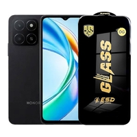 Folie de Protectie pentru Honor X5b Plus, Vafy, Sticla Securizata ESD, Margini Negre, Rezistenta la Zgirieturi, Antistatica, 0.35 mm, Transparenta
