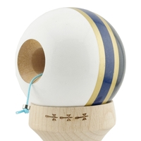 Kendama X Originala ROYAL SPIKE, Profesionala, Flippy, Cupe Mari KING SIZE V3, Super Sticky, Gaura in Baza, Rulment Metalic, din lemn 18 cm, Ata 62/65 cm, Inel Albastru inchis
