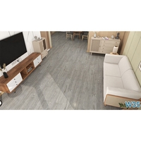 Set 36 Placi Autoadezive pentru Pardoseala, Vafy, din PVC, Impermeabil, Ignifug, Usor de Curatat, Dimensiune Placa 91.44 x 15.24 cm, Grosime 1.5 mm, Acoperire 5 m2, Model 3, Gri