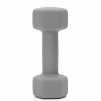 Set gantere din fonta cu invelis neopren, 12 kg cu suport, capete hexagonale, 2x1 kg 2x2 kg 2x3 kg, multicolor