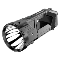 Lanterna LED, Vafy, Incarcare USB, Autonomie 8-24h, 2 Surse de Lumina, Principal si Lateral, Raza Maxima 100-200 m, COB, 5W, 23 x 10 x 10 cm, Negru