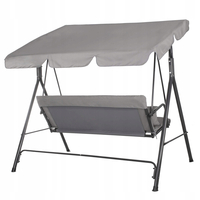 Leagan Balansoar Sersimo Luna GS13S cu Pernite pentru Terasa sau Gradina, 3 locuri, 220kg, gri