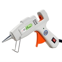 Pistol de Lipit cu Silicon la cald, Vafy, 20 W, pentru Batoane 7 mm, Duza din Aluminiu Anti-picurare, Incalzire Rapida, pentru Bricolaj, Artizanat și Reparatii, Alb