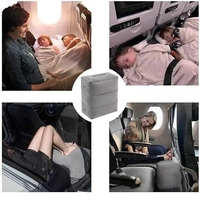 Perna Gonflabila Multifunctionala, Vafy, pentru Picioare, Cap, 3 Straturi, Inaltime Reglabila, 17.8 x 25.4 x 42.9 cm, Gri Inchis