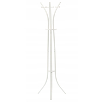 Cuier hol metalic 170 cm, design minimalist, alb