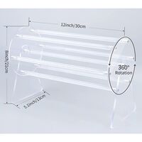 Organizator pentru Accesorii de Par, Flippy, Rotatie 360 Grade, din Plastic, 30 x 21 x 13 cm, Transparent