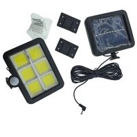 Lampa Solara LED 120 COB, Flippy, 6 Grile, Senzor de Lumina si Miscare, Lungime Cablu 4.8 m, Lumina Alba