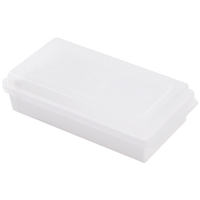 Cutie de Unt, Vafy, cu Capac, Multifunctionala, cu Spatula Portionare, 15.9 x 8.8 x 4.9 cm, Alb
