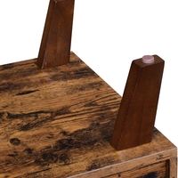 VASAGLE Comoda pentru TV, cu 2 usi si 2 rafturi deschise, 40x140x50cm, maro rustic