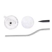 Lampa solara LED pentru Gradina, Flippy, Set 4 Bucati, Tip Diamant, Inaltime 30 x 9 cm, 2V, ABS, 600mAh, Lumina Multicolor, Argintiu