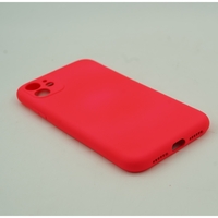 Husa protectie,Vafy, compatibila cu Apple iPhone 12 Liquid Silicone Case Fucshia